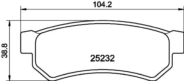 MDB3194 Колодки тормозные задние