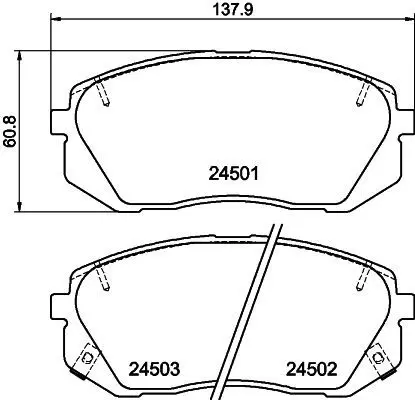 MDB2865 Колодки тормозные дисковые