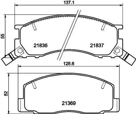 MDB1545 Колодки тормозные дисковые