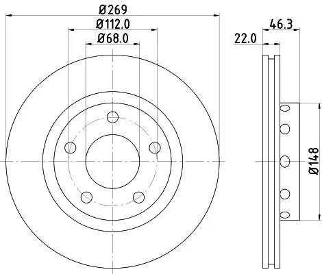 MDC1420 Диск тормозной задний