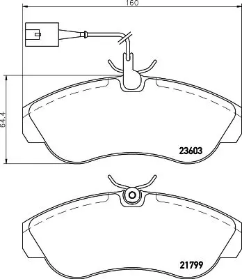 MDB2158 Колодки тормозные Mintex