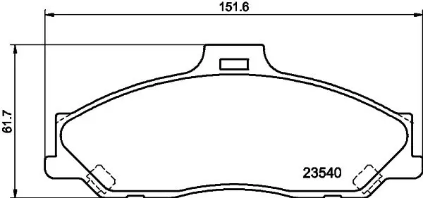 MDB2053 Колодки тормозные