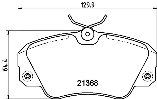 MDB1540 колодки торм.пер. opel omega