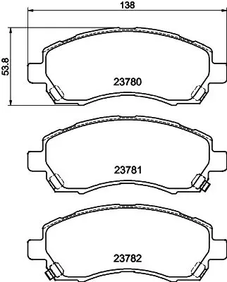 MDB1917 колодки торм.пер. subaru