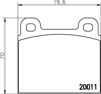 MDB1003 Колодки тормозные передние