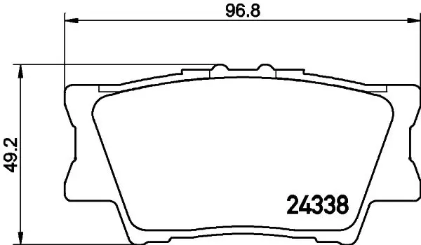 MDB2787 Комплект тормозных колодок,