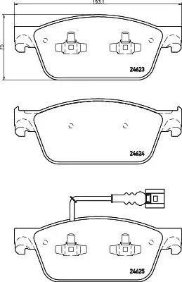 MDB3060 Колодки тормозные дисковые