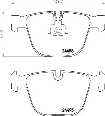MDB2879 Колодки тормозные BMW X5