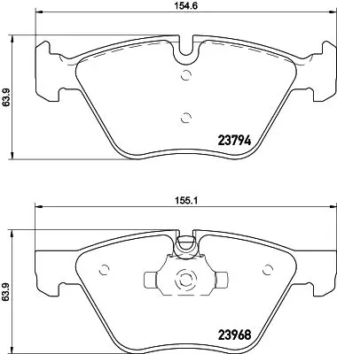 MDB2692 Колодки тормозные FR BMW