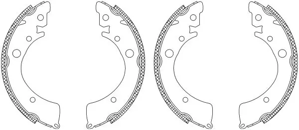MSK188 Колодки тормозные, барабанные