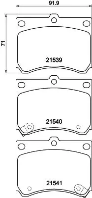 MDB1575 Колодки тормозные дисковые