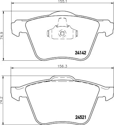 MDB2849 Тормозные колодки