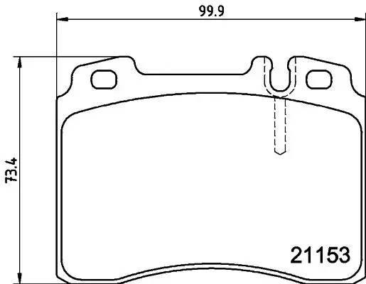 MDB1724 колодки торм.пер. mb w124