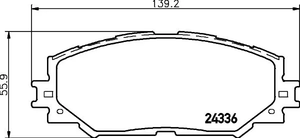 MDB2785 колодки торм.пер. toyota