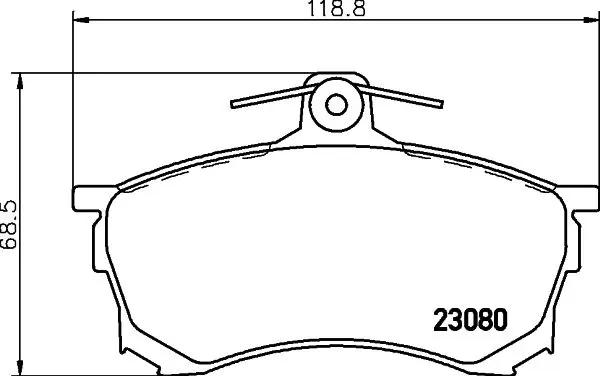 MDB1726 Колодки тормозные дисковые к т