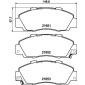 MDB1543 Колодки тормозные дисковые к-т