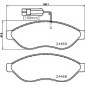 MDB3365 Колодки тормозные дисковые