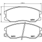 MDB2872 Колодки тормозные дисковые