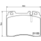 MDB1724 колодки торм.пер. mb w124