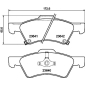 MDB2216 Mintex Колодки тормозные дисковые