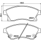 MDB3088 Mintex Комплект тормозных колодок, дисковый тормоз
