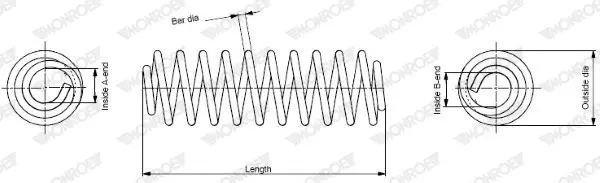 SP0142 пружина передняя Audi A4