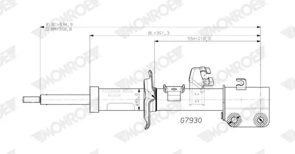 MONROE G7930 Амортизатор