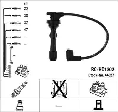 NGK 44327 КОМПЛЕКТ ПРОВОДОВ