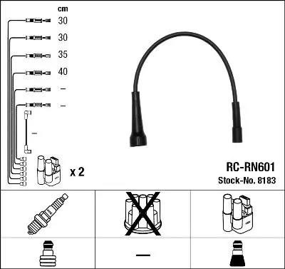 NGK 8183 Провода зажигания (к-т)