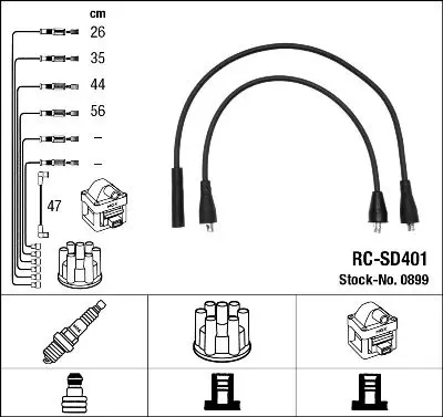 NGK 0899 Комплект электропроводки