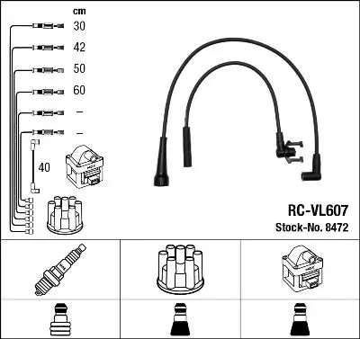 NGK 8472 Высоковольтные провода NGK