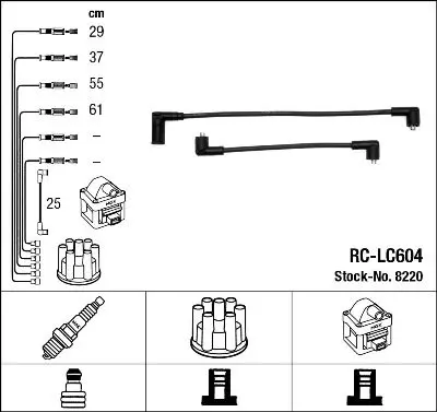 NGK 8220 Провода зажигания (к-т)