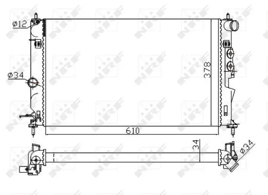 NRF 50563A Радиатор