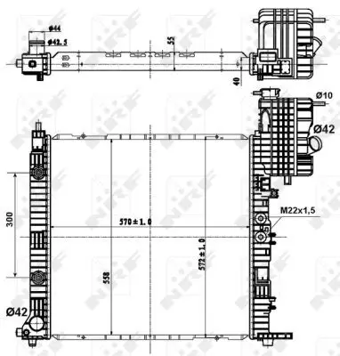 NRF 50581 Радиатор