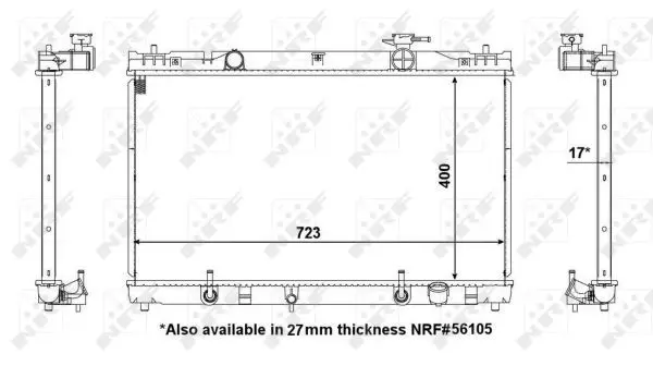 53587 Радиатор NRF