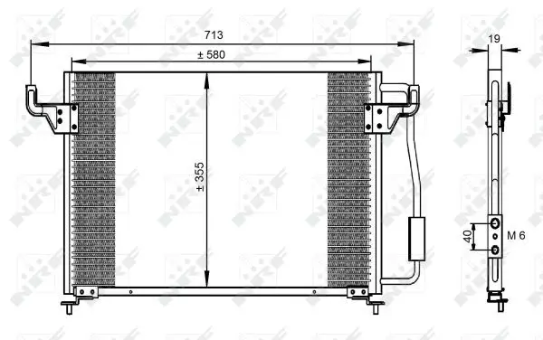 NRF 35261 радиатор кондиционера
