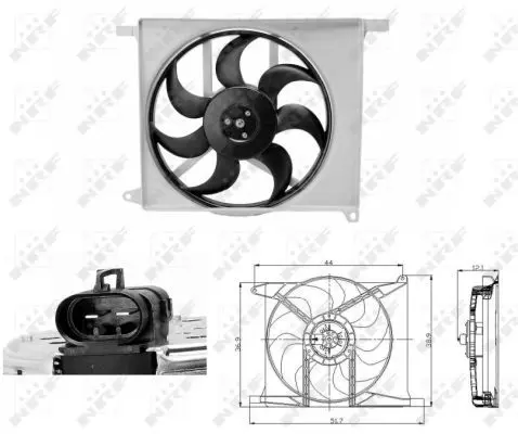  Ventilator, radiator(Sistem