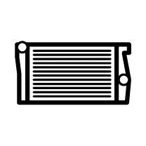 550369 Radiator, engine cooling