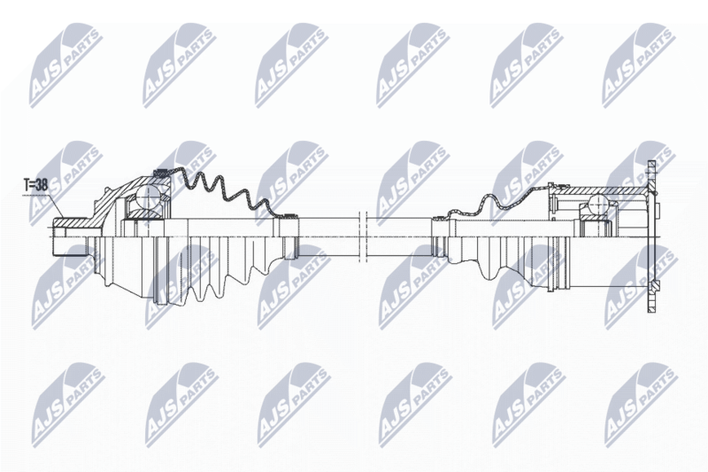 NPW-AU-021 Полуось Audi A6