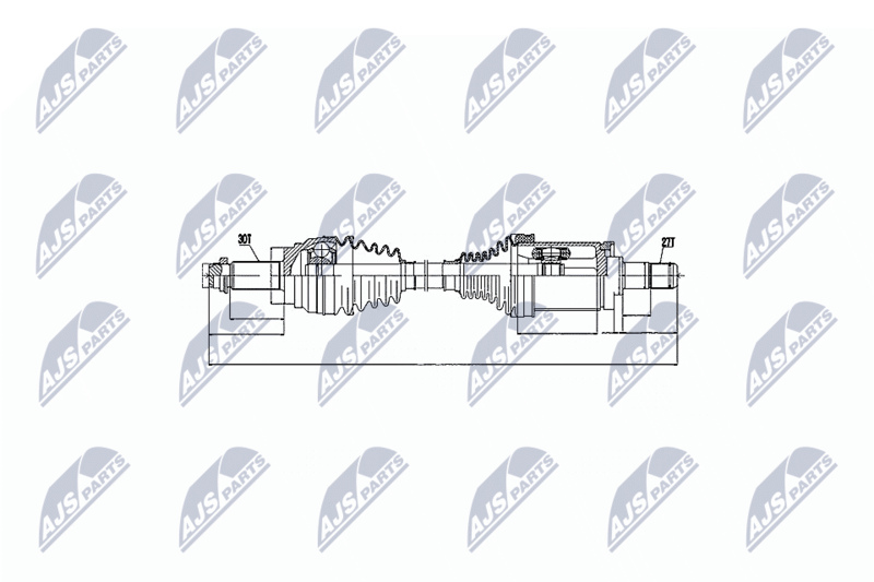 NTY NPWBM015 Полуось BMW E70/E71, F15/F16