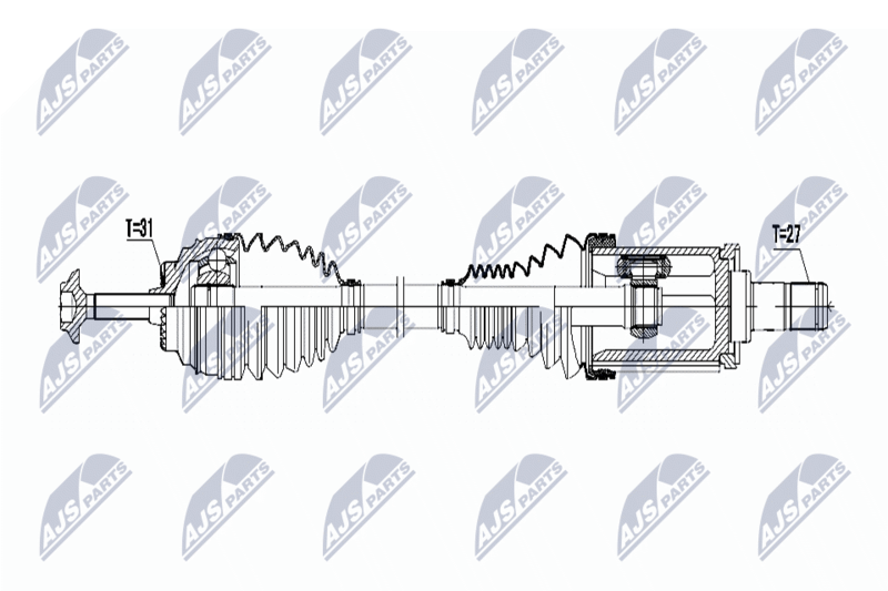NTY NPWBM026 ПОЛУОСЬ BMW XDRIVE 1