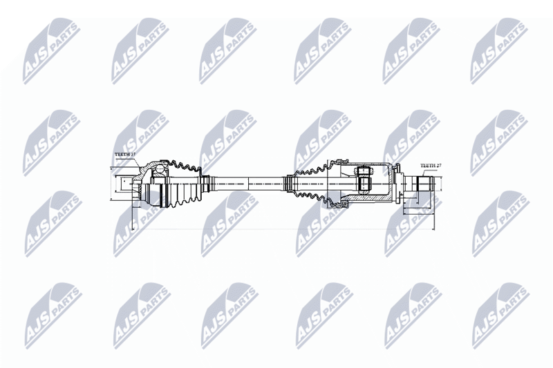 NPW-BM-029 Полуось BMW F10/11, F06/12/13