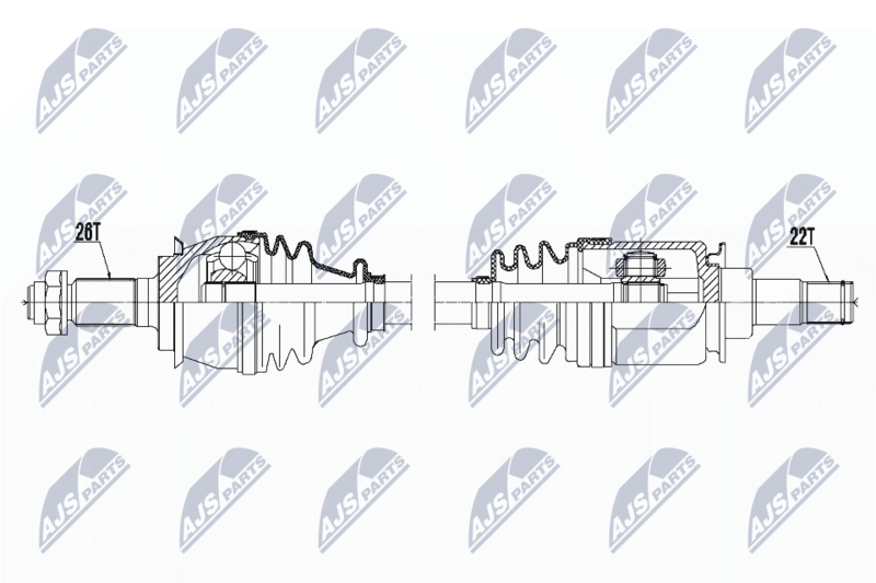 NTY NPWBM119 Приводной вал
