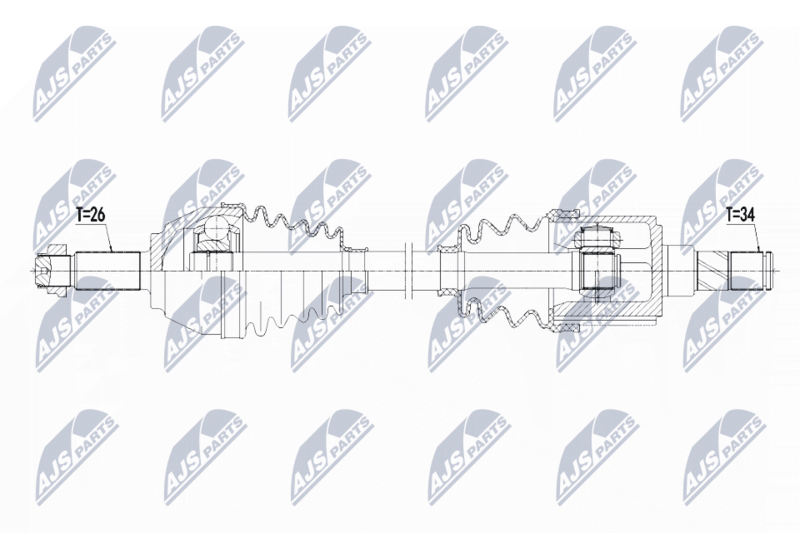 NPW-BM-125 ПОЛУОСЬ MINI COUNTRYMAN COOPER