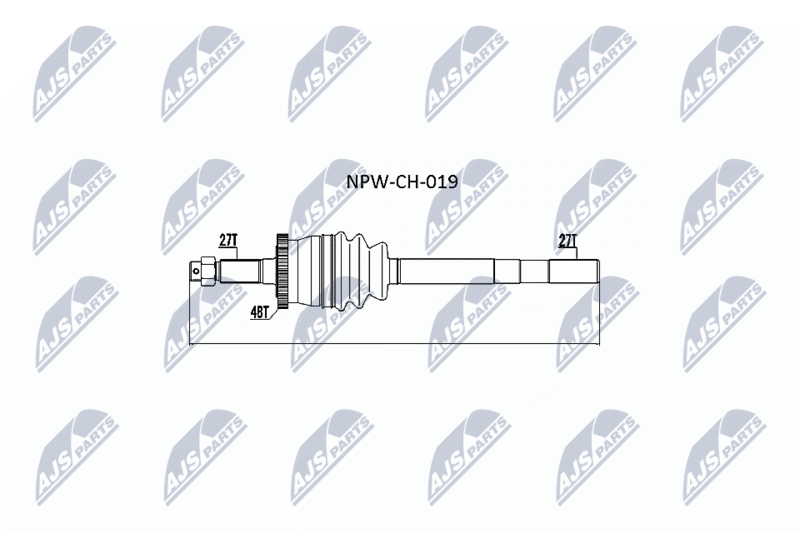 NPW-CH-019 ПОЛУОСЬ JEEP GRAND CHEROKEE