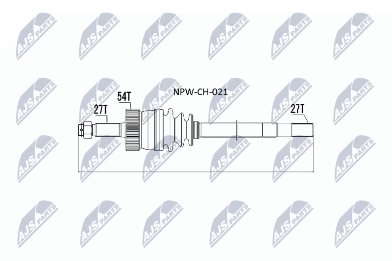 NPW-CH-021 Полуось, JEEP GRAND CHEROKEE