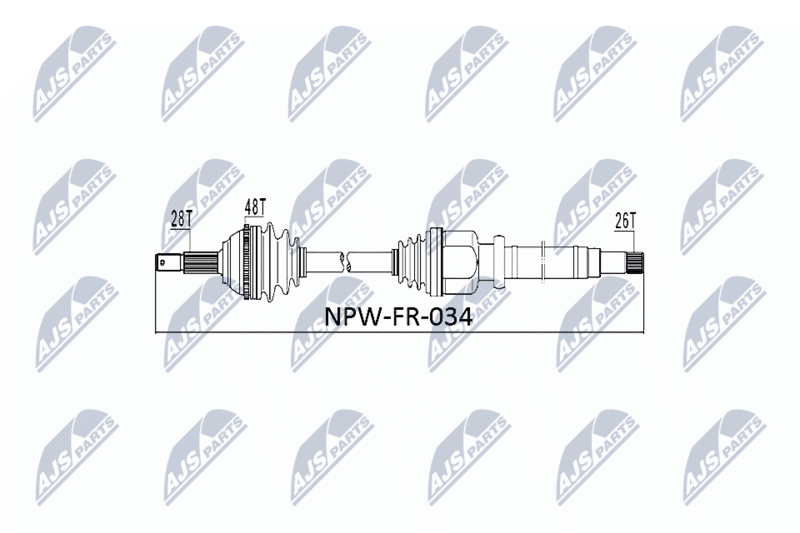 NPW-FR-034 Полуось