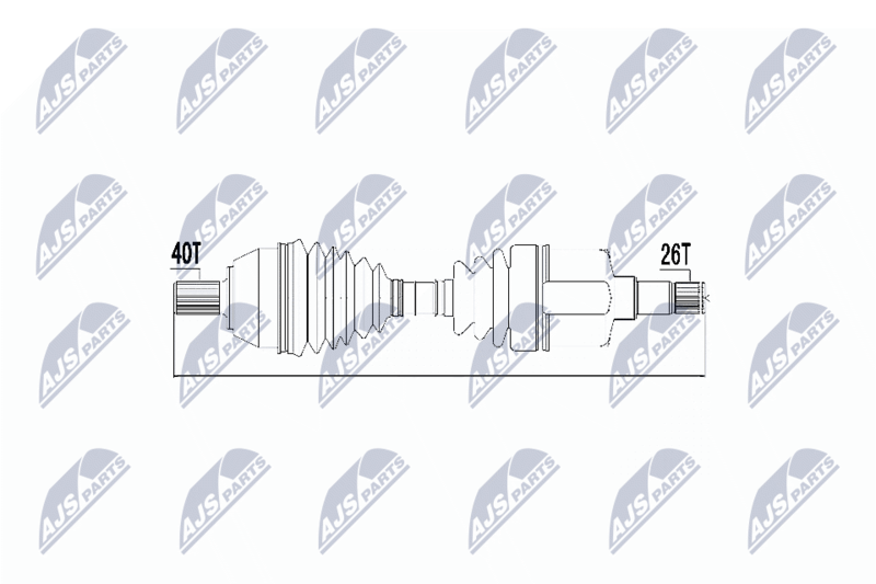NPW-FR-050 Полуось Ford Mondeo IV,