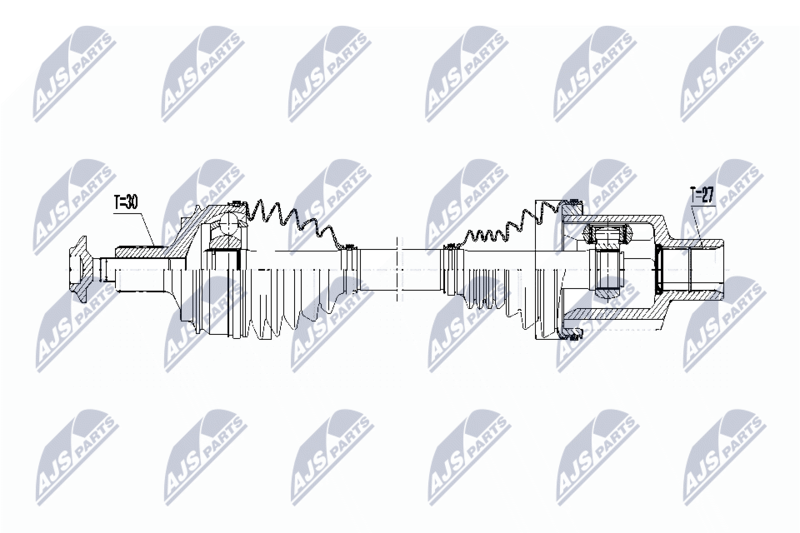 NTY NPWME062 Полуось MB W205