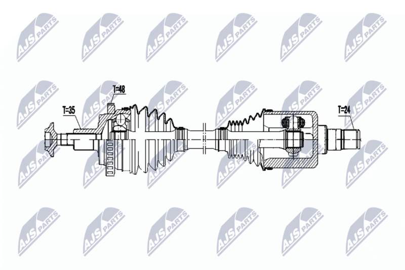 NPW-ME-074 ПОЛУОСЬ MERCEDES